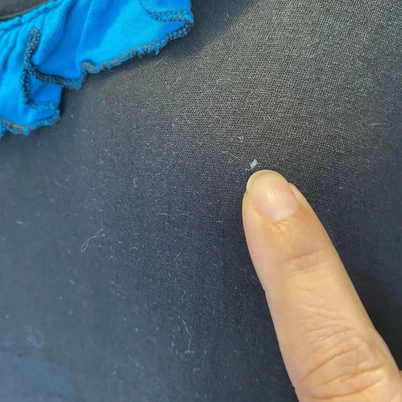 VTG Phool India MidiDress Black Multicolor Block Stretchy Festival Largenlook 2X - Picture 10 of 10